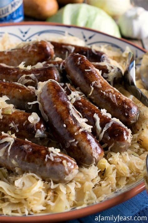 Bratwurst and Sauerkraut - A Family Feast®