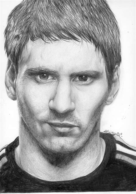 Pencil Drawings Of Lionel Messi - pencildrawing2019