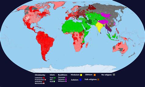 the world map shows where people are living in each country