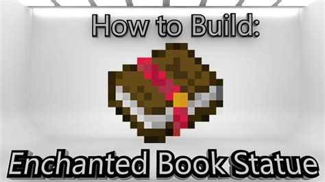 Minecraft: How To Make An Enchanted Book Statue - YouTube