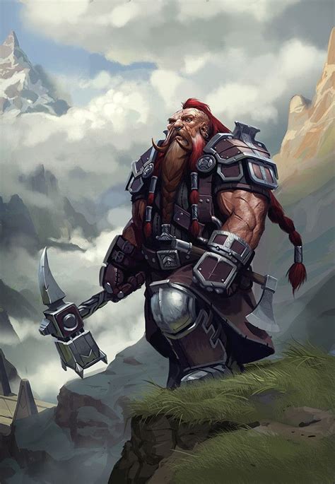 Waffe+Haare Fantasy Dwarf, Heroic Fantasy, Fantasy Warrior, Fantasy Rpg ...