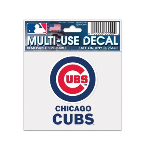 Chicago Cubs Multi-Use 3" x 4" Decal – Clark Street Sports