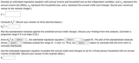 Solved Develop an estimated regression equation using annual | Chegg.com