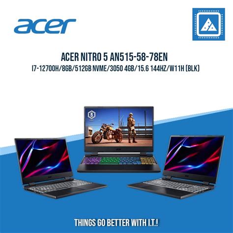 ACER NITRO 5 AN515-58-78EN I7-12700H/8GB/512GB NVME/3050 4GB | BEST FO ...