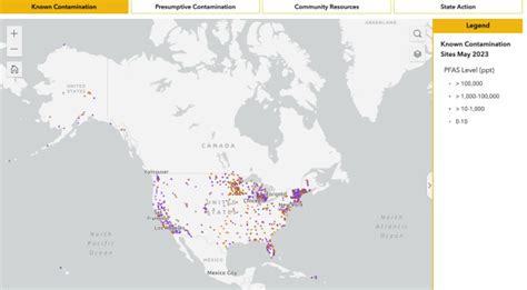 Updated Version of Our Interactive PFAS Contamination Site Tracker Map ...