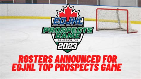 Rosters announced for EOJHL Top Prospects Game | EOJHL - Eastern ...