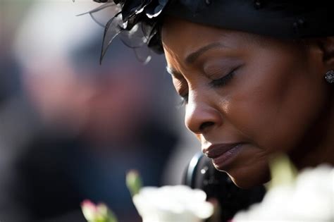 Premium Photo | Portrait of a sad woman with a funeral bouquet of flowers