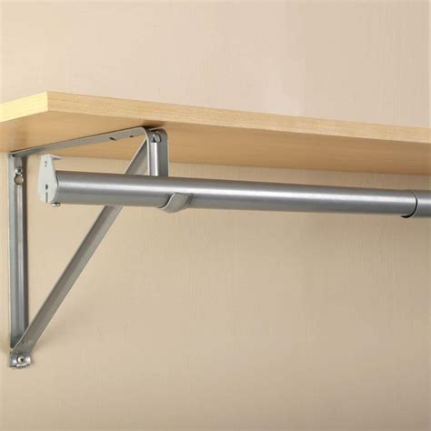 Closet Pro 72 in. - 120 in. Platinum Adjustable Closet Rod-RP0021-72-120PM - The Home Depot