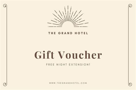 Printable Hotel Gift Certificate Template - Printable Templates Free