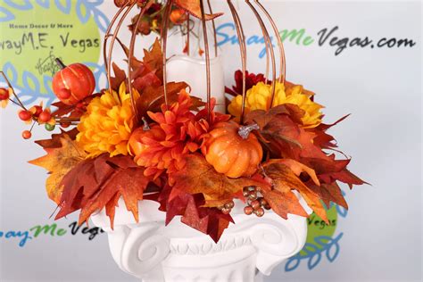 Fall Pumpkin Centerpiece with Candle | SwayM.E. Vegas