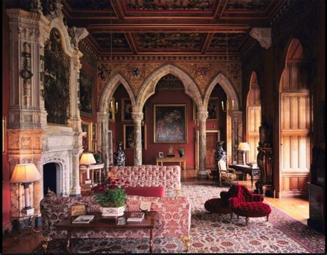 A sitting room at Mount Stuart House in Isle of Bute, Scotland | Manor house interior, Stuart ...