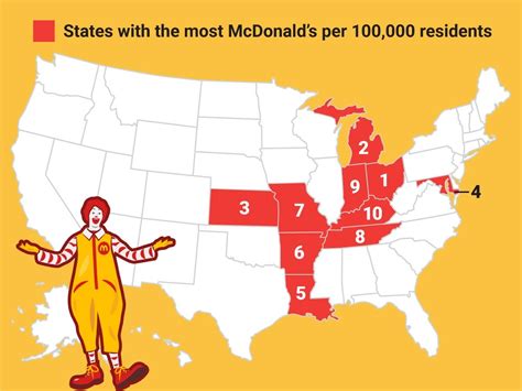 States with the most McDonald's - Business Insider