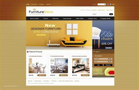 Furniture Website Templates Free Download Of Modern Furniture Store Template Free Psd Download ...