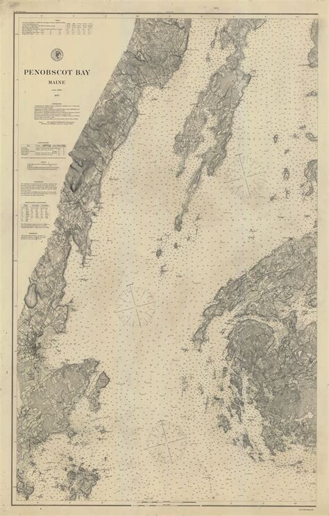 Historical Nautical Charts of Maine - Penobscot Bay & Vicinity