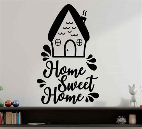 Sweet home cute design wall art sticker - TenStickers