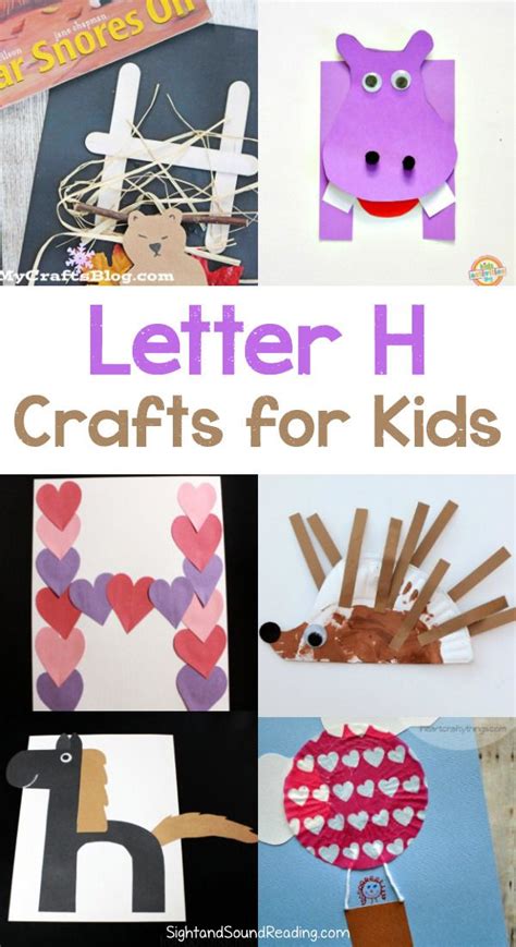 Letter H Crafts Letter H Crafts for preschool or kindergarten - Fun, easy and educational ...