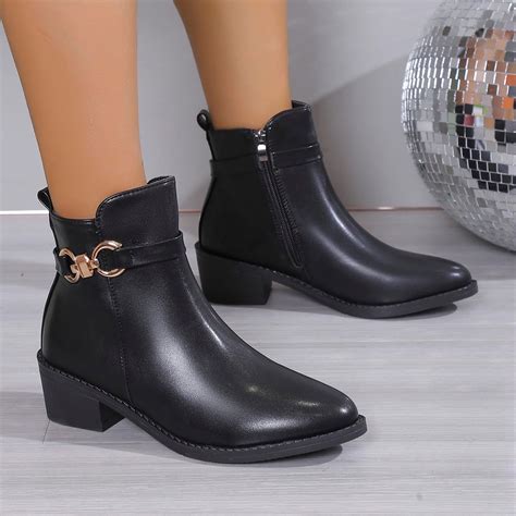 Tejiojio Waterproof Boots for Women, Women's Winter Plus Size Faux ...