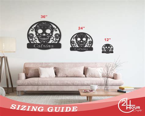 Custom Sugar Skull Metal Wall Art | Metal Sugar Skull Wall Decor | 15 ...