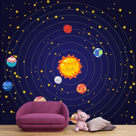 Wallpaper for Nursery, Solar System - Magic Decor