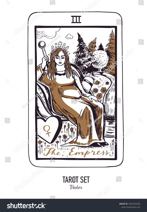 Vector Hand Drawn Tarot Card Deck Stock Vector (Royalty Free ...