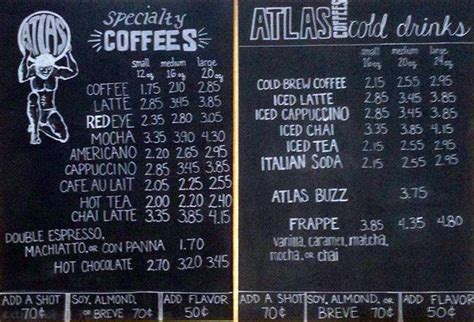 Atlas Coffees Menu, Menu for Atlas Coffees, Littleton, Denver ...