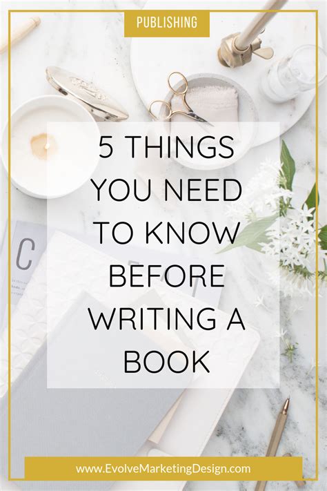 5 Things You Need to Know Before Writing a Book | Evolve Marketing|Design