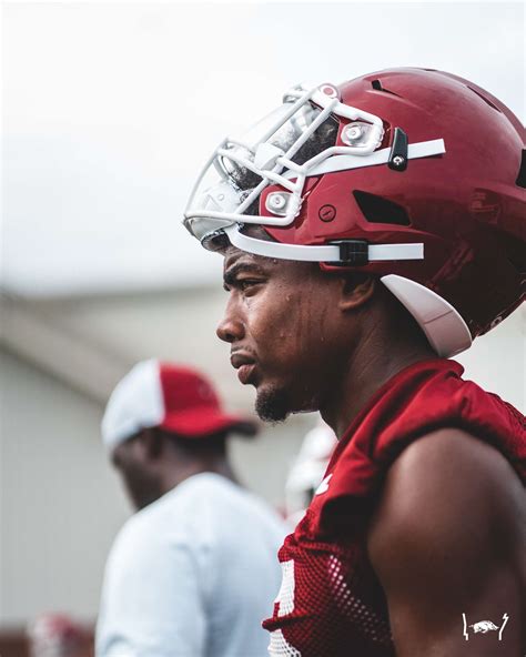 Photos: Treylon Burks’ First Practice As A Razorback | Arkansas Razorbacks