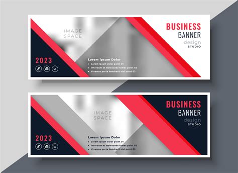 red theme business banner or presentation template design - Download Free Vector Art, Stock ...