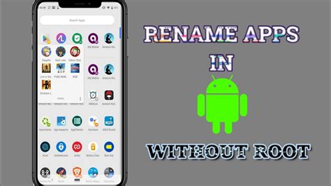 HOW TO RENAME APPLICATIONS IN ANDROID | EASILY RENAME APPS IN ANDROID ...