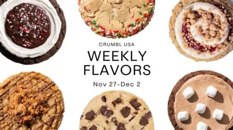 Crumbl Cookies Weekly Menu Through December 2, 2023 - Dickson County Source