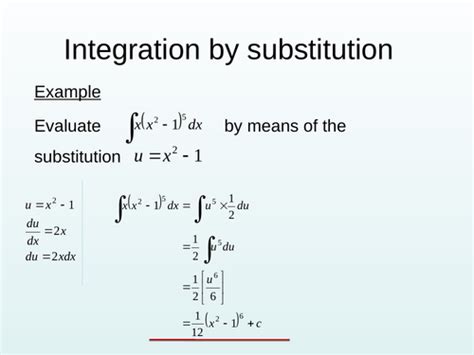 Integration by substitution | Teaching Resources