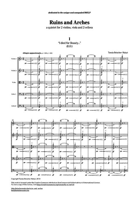 Ruins and Arches (Beischer-Matyó, Tamás) - IMSLP: Free Sheet Music PDF ...