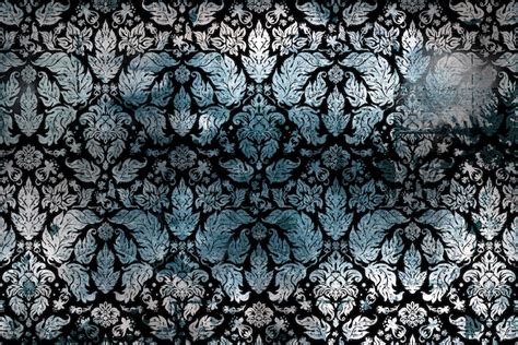 Damask Luxury Teal Ombre wallpaper | Happywall