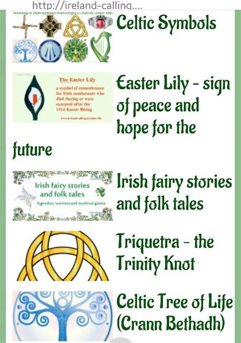 Irish symbols | Irish symbols, Celtic symbols, Folk stories