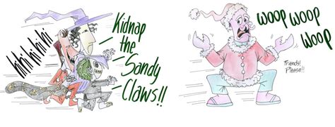 Kidnap th Sandy Claws by giuliadrawsstuff on DeviantArt