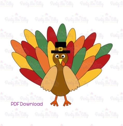 Thankful Turkey Thanksgiving Craft PDF Digital Download DIY Kids Crafts ...