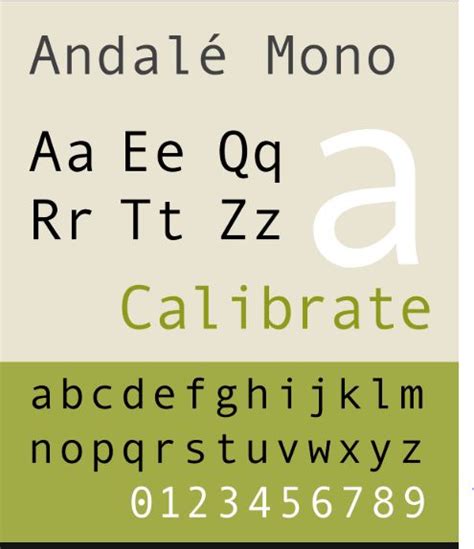 Andale Mono Font Free Download