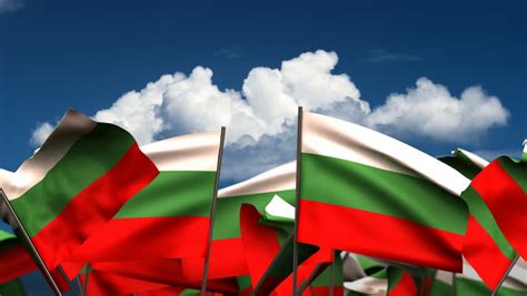 Bulgaria Flag Waving Against Time-lapse Clouds Background Stock Footage ...