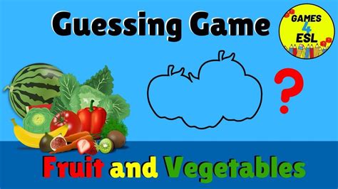 English Vocabulary Games For Kids | Fruit and Vegetables Vocabulary | Fruits for kids ...
