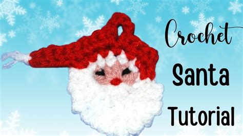 How to Crochet a Santa Ornament - YouTube