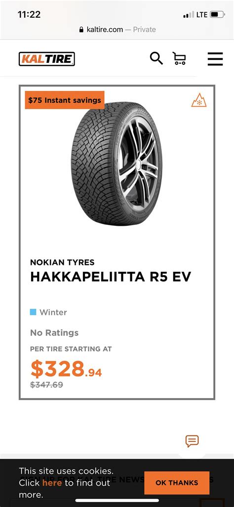 Hakkapeliitta R5 EV on SR+? Anyone use these? I live in Western Canada, where winters are ...