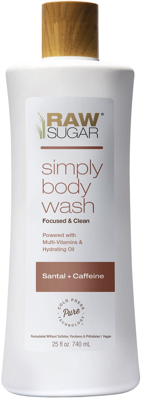 Raw Sugar Simply Body Wash Santal & Caffeine - Shop Body wash at H-E-B