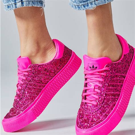 adidas Originals Sambarose Shoes - Pink Glitter - Rematch | Pink ...