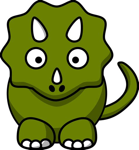 Clipart - Cartoon triceratops