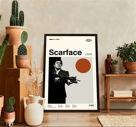 Scarface Movie Poster, Scarface Film, Scarface Retro, Custom Print ...