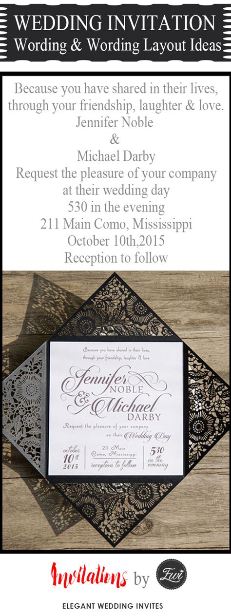 20 Popular Wedding Invitation Wording & DIY Templates Ideas ...