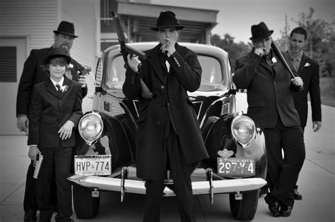 My gorgeous 1920's gangster groom and his groomsmen! | Gangster wedding ...