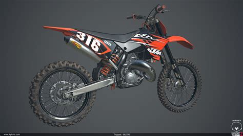 KTM Dirt Bike — polycount