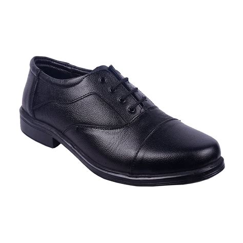 Black Leather Police Shoes, Rs 320 /pair Namit Enterprises | ID: 18174681188