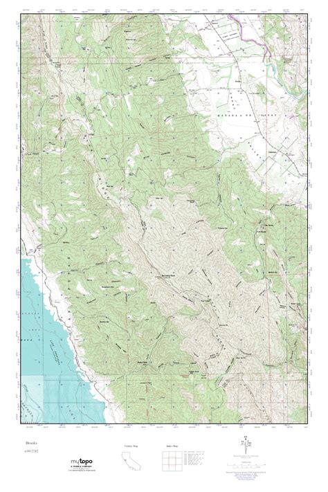 MyTopo Brooks, California USGS Quad Topo Map